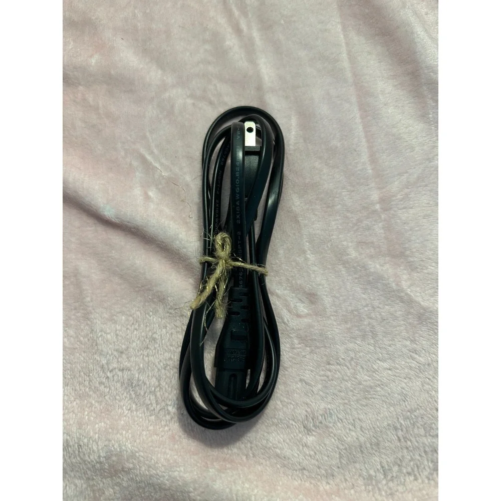 2-Prong AC Power Cord For PS4, Xbox, TV FIGURE 8 IEC C7 Gaming Box Cable Black